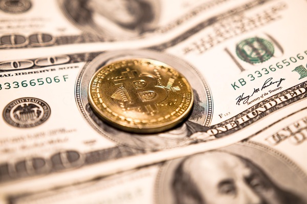 Bitcoin (BTC) to Tether (USDT) cryptocurrency exchange concept